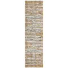 Machine Washable Indoor/Outdoor Chantille ACN2642 Orange 2'3" x 7'6" Runner Rug