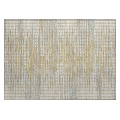 Machine Washable Indoor/Outdoor Chantille ACN2642 Ivory 1'8" x 2'6" Rug