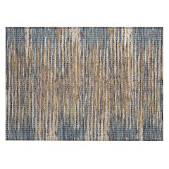 Machine Washable Indoor/Outdoor Chantille ACN2642 Blue 1'8" x 2'6" Rug