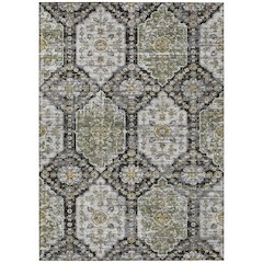 Machine Washable Indoor/Outdoor Chantille ACN2643 Black 2'6" x 3'10" Rug