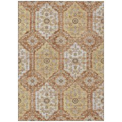 Machine Washable Indoor/Outdoor Chantille ACN2643 Orange 2'6" x 3'10" Rug