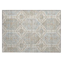 Machine Washable Indoor/Outdoor Chantille ACN2643 Ivory 1'8" x 2'6" Rug