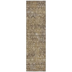 Machine Washable Indoor/Outdoor Chantille ACN2645 Brown 2'3" x 7'6" Runner Rug