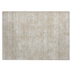 Machine Washable Indoor/Outdoor Chantille ACN2645 Ivory 1'8" x 2'6" Rug