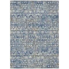 Machine Washable Indoor/Outdoor Chantille ACN2645 Blue 2'6" x 3'10" Rug