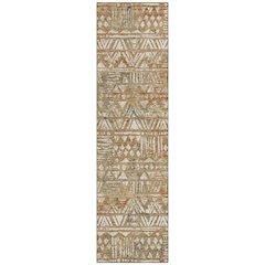 Machine Washable Indoor/Outdoor Chantille ACN2645 Orange 2'3" x 7'6" Runner Rug