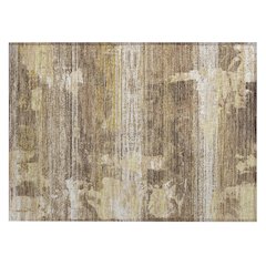 Machine Washable Indoor/Outdoor Chantille ACN2646 Brown 1'8" x 2'6" Rug