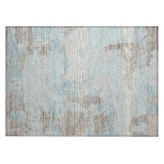 Machine Washable Indoor/Outdoor Chantille ACN2646 Blue 1'8" x 2'6" Rug