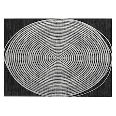 Machine Washable Indoor/Outdoor Chantille ACN2647 Black 1'8" x 2'6" Rug