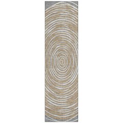 Machine Washable Indoor/Outdoor Chantille ACN2647 Gray 2'3" x 7'6" Runner Rug