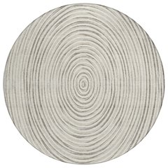 Machine Washable Indoor/Outdoor Chantille ACN2647 Ivory 8' x 8' Round Rug