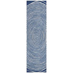 Machine Washable Indoor/Outdoor Chantille ACN2647 Blue 2'3" x 7'6" Runner Rug