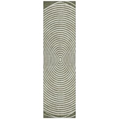 Machine Washable Indoor/Outdoor Chantille ACN2647 Green 2'3" x 7'6" Runner Rug