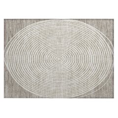 Machine Washable Indoor/Outdoor Chantille ACN2647 Brown 1'8" x 2'6" Rug