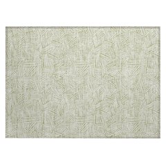 Machine Washable Indoor/Outdoor Chantille ACN2648 Green 1'8" x 2'6" Rug