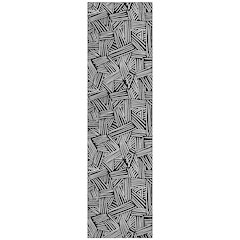 Machine Washable Indoor/Outdoor Chantille ACN2648 Black 2'3" x 7'6" Runner Rug