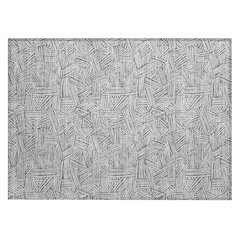 Machine Washable Indoor/Outdoor Chantille ACN2648 Gray 1'8" x 2'6" Rug