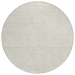 Machine Washable Indoor/Outdoor Chantille ACN2648 Ivory 8' x 8' Round Rug