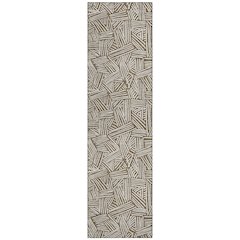 Machine Washable Indoor/Outdoor Chantille ACN2648 Brown 2'3" x 7'6" Runner Rug