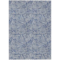 Machine Washable Indoor/Outdoor Chantille ACN2648 Blue 2'6" x 3'10" Rug