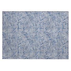Machine Washable Indoor/Outdoor Chantille ACN2648 Blue 1'8" x 2'6" Rug