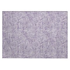 Machine Washable Indoor/Outdoor Chantille ACN2648 Purple 1'8" x 2'6" Rug