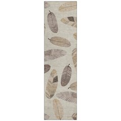 Machine Washable Indoor/Outdoor Chantille ACN2649 Brown 2'3" x 7'6" Runner Rug
