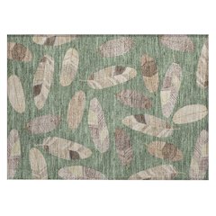 Machine Washable Indoor/Outdoor Chantille ACN2649 Green 1'8" x 2'6" Rug