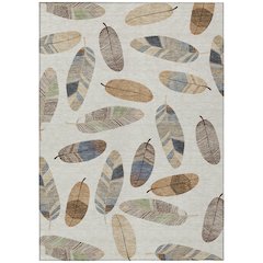 Machine Washable Indoor/Outdoor Chantille ACN2649 Ivory 2'6" x 3'10" Rug