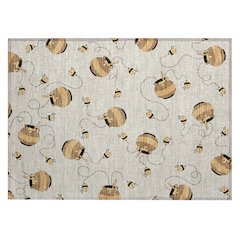 Machine Washable Indoor/Outdoor Chantille ACN2650 Brown 1'8" x 2'6" Rug