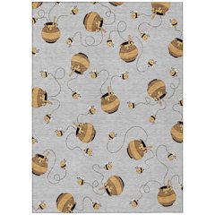 Machine Washable Indoor/Outdoor Chantille ACN2650 Gray 2'6" x 3'10" Rug
