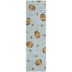 Machine Washable Indoor/Outdoor Chantille ACN2650 Blue 2'3" x 7'6" Runner Rug