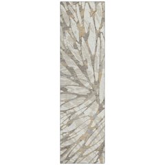 Machine Washable Indoor/Outdoor Chantille ACN2651 Ivory 2'3" x 7'6" Runner Rug