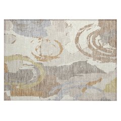 Machine Washable Indoor/Outdoor Chantille ACN2652 Ivory 1'8" x 2'6" Rug
