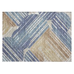 Machine Washable Indoor/Outdoor Chantille ACN2653 Blue 1'8" x 2'6" Rug