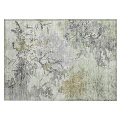 Machine Washable Indoor/Outdoor Chantille ACN2654 Green 1'8" x 2'6" Rug