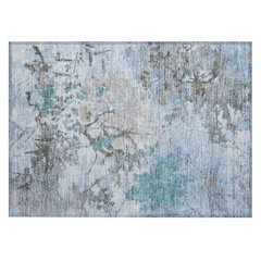 Machine Washable Indoor/Outdoor Chantille ACN2654 Blue 1'8" x 2'6" Rug