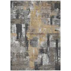 Machine Washable Indoor/Outdoor Chantille ACN2655 Gray 2'6" x 3'10" Rug