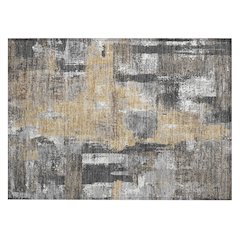 Machine Washable Indoor/Outdoor Chantille ACN2655 Gray 1'8" x 2'6" Rug