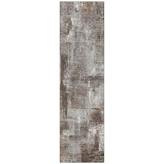 Machine Washable Indoor/Outdoor Chantille ACN2655 Brown 2'3" x 7'6" Runner Rug
