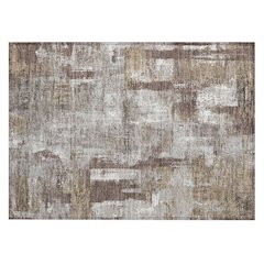 Machine Washable Indoor/Outdoor Chantille ACN2655 Brown 1'8" x 2'6" Rug