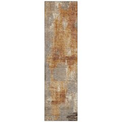 Machine Washable Indoor/Outdoor Chantille ACN2655 Brown 2'3" x 7'6" Runner Rug