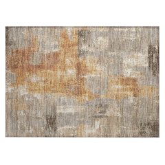 Machine Washable Indoor/Outdoor Chantille ACN2655 Brown 1'8" x 2'6" Rug