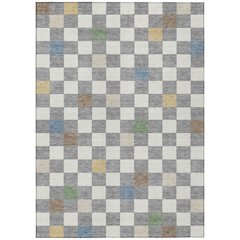 Machine Washable Indoor/Outdoor Chantille ACN2656 Gray 2'6" x 3'10" Rug