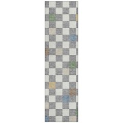 Machine Washable Indoor/Outdoor Chantille ACN2656 Gray 2'3" x 7'6" Runner Rug
