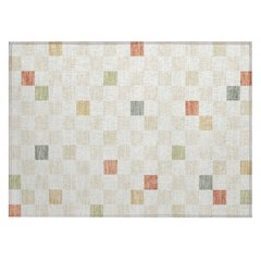 Machine Washable Indoor/Outdoor Chantille ACN2656 Ivory 1'8" x 2'6" Rug