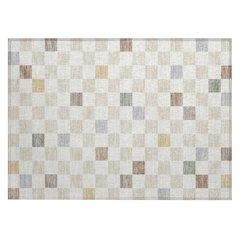 Machine Washable Indoor/Outdoor Chantille ACN2656 Ivory 1'8" x 2'6" Rug