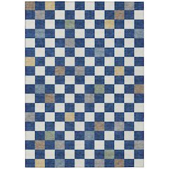 Machine Washable Indoor/Outdoor Chantille ACN2656 Blue 2'6" x 3'10" Rug