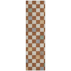 Machine Washable Indoor/Outdoor Chantille ACN2656 Orange 2'3" x 7'6" Runner Rug