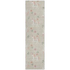 Machine Washable Indoor/Outdoor Chantille ACN2657 Brown 2'3" x 7'6" Runner Rug
